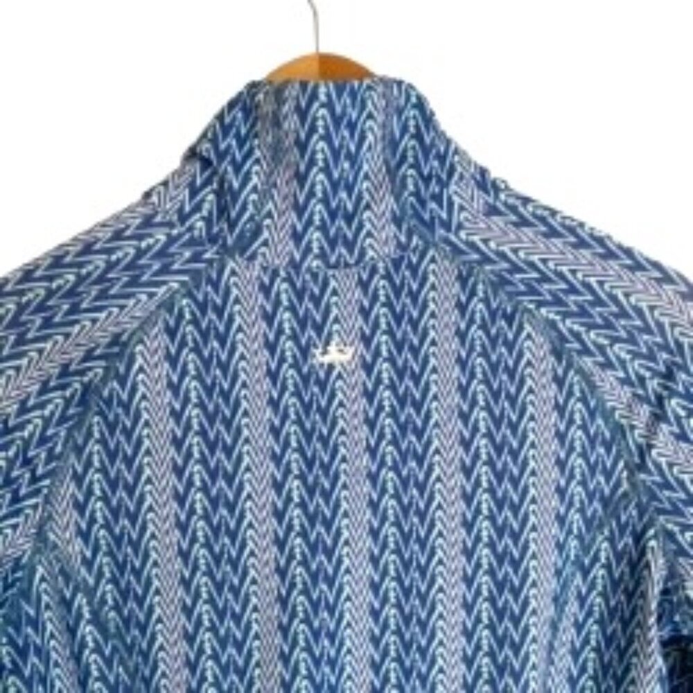 Peter Millar Blue Full Zip Pullover Small - image 5